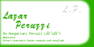 lazar peruzzi business card